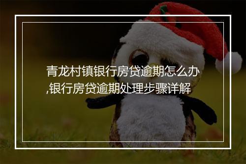 青龙村镇银行房贷逾期怎么办,银行房贷逾期处理步骤详解