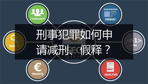 刑事犯罪如何申请减刑、假释？
