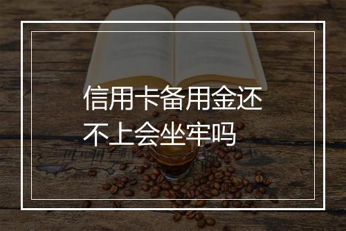 信用卡备用金还不上会坐牢吗