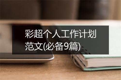 彩超个人工作计划范文(必备9篇)