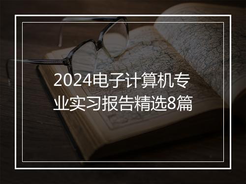 2024电子计算机专业实习报告精选8篇