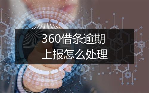 360借条逾期上报怎么处理
