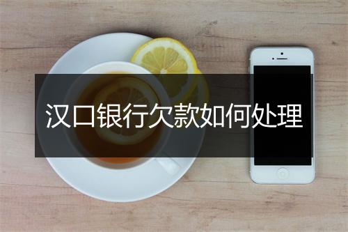 汉口银行欠款如何处理