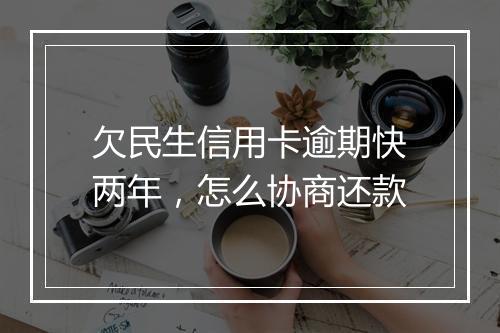 欠民生信用卡逾期快两年，怎么协商还款