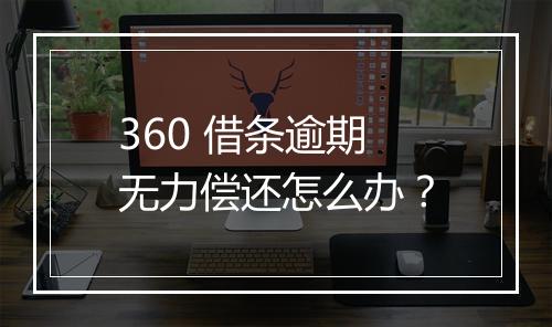 360 借条逾期无力偿还怎么办？