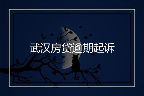 武汉房贷逾期起诉