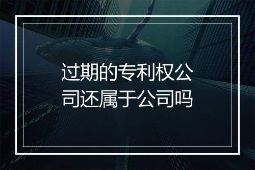 过期的专利权公司还属于公司吗