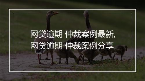 网贷逾期 仲裁案例最新,网贷逾期 仲裁案例分享