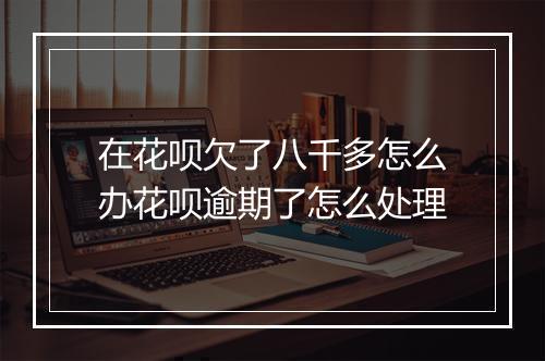 在花呗欠了八千多怎么办花呗逾期了怎么处理