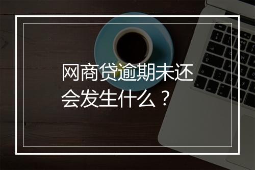网商贷逾期未还会发生什么？
