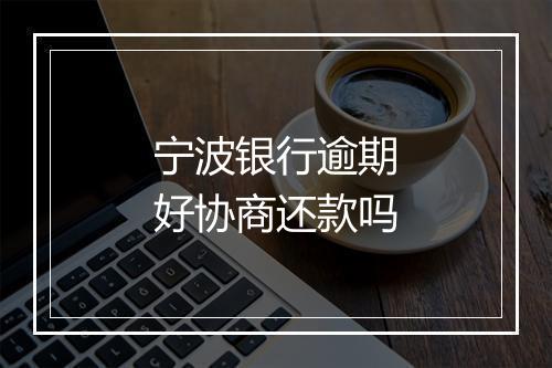 宁波银行逾期好协商还款吗