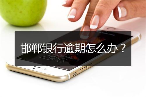邯郸银行逾期怎么办？
