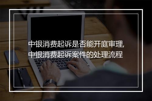 中银消费起诉是否能开庭审理,中银消费起诉案件的处理流程
