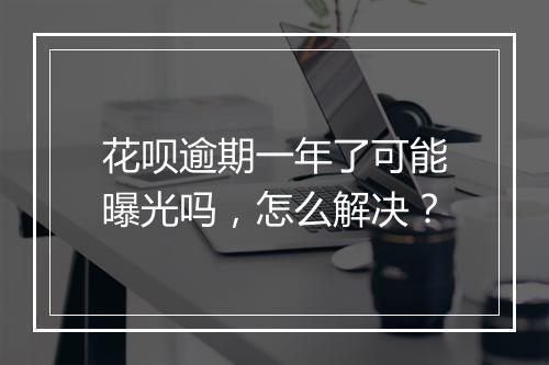 花呗逾期一年了可能曝光吗，怎么解决？