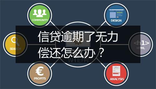 信贷逾期了无力偿还怎么办？