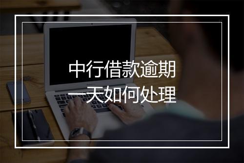 中行借款逾期一天如何处理