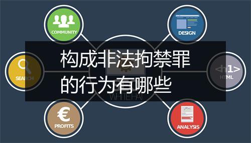 构成非法拘禁罪的行为有哪些