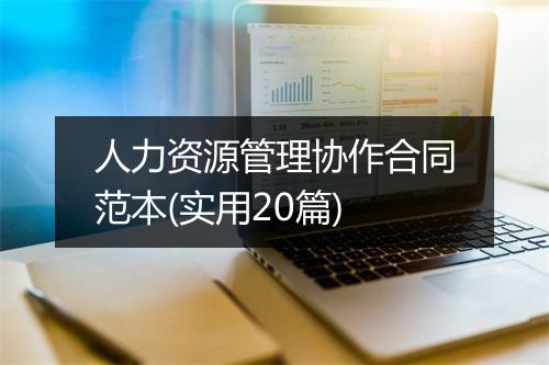 人力资源管理协作合同范本(实用20篇)