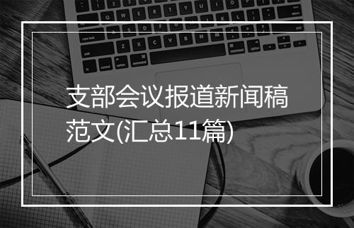 支部会议报道新闻稿范文(汇总11篇)