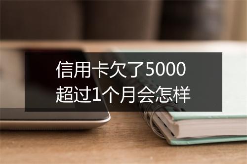 信用卡欠了5000超过1个月会怎样