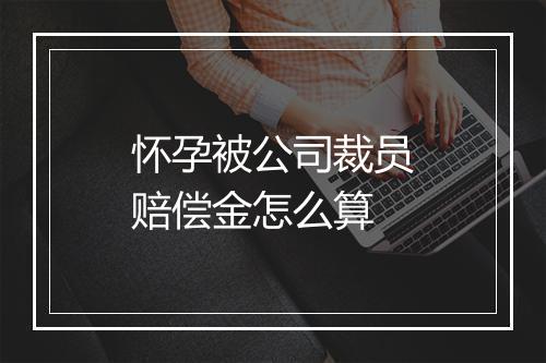 怀孕被公司裁员赔偿金怎么算