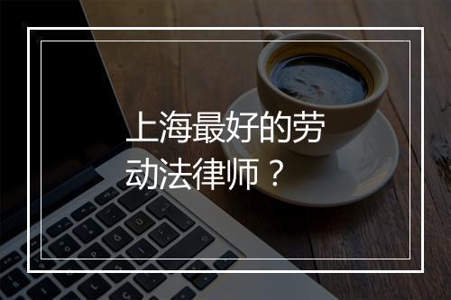 上海最好的劳动法律师？