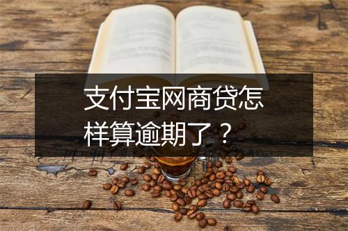 支付宝网商贷怎样算逾期了？