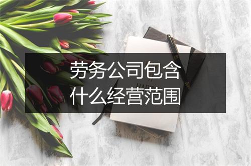 劳务公司包含什么经营范围
