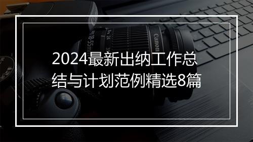 2024最新出纳工作总结与计划范例精选8篇