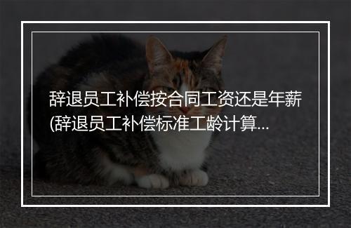 辞退员工补偿按合同工资还是年薪(辞退员工补偿标准工龄计算)