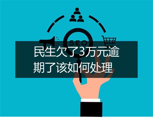 民生欠了3万元逾期了该如何处理