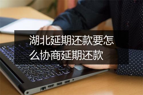 湖北延期还款要怎么协商延期还款