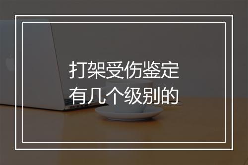 打架受伤鉴定有几个级别的