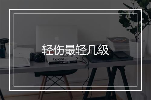 轻伤最轻几级