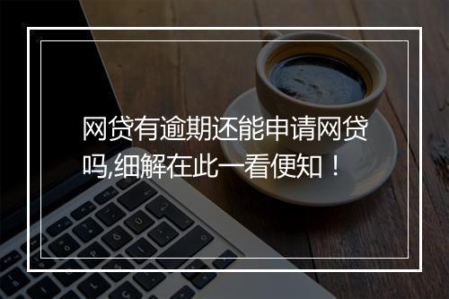 网贷有逾期还能申请网贷吗,细解在此一看便知！