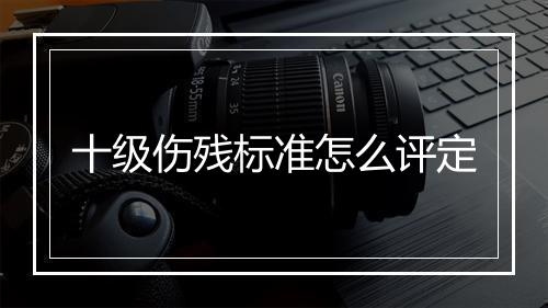 十级伤残标准怎么评定
