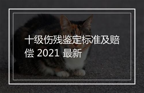 十级伤残鉴定标准及赔偿 2021 最新