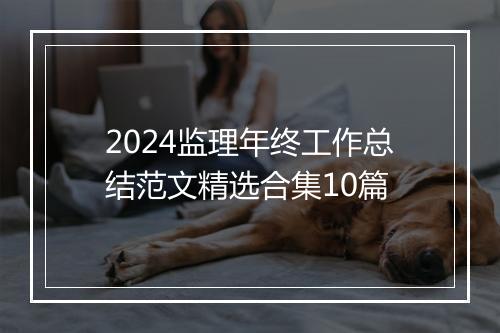 2024监理年终工作总结范文精选合集10篇