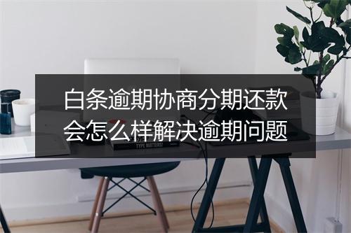 白条逾期协商分期还款会怎么样解决逾期问题