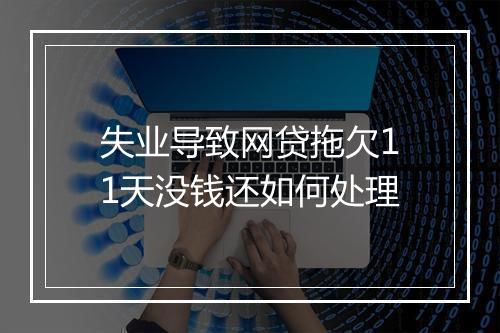 失业导致网贷拖欠11天没钱还如何处理