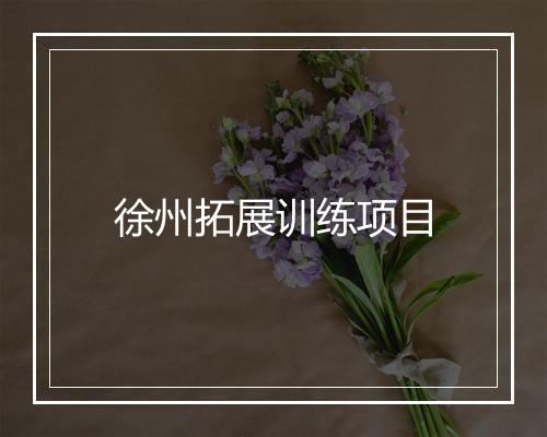 徐州拓展训练项目