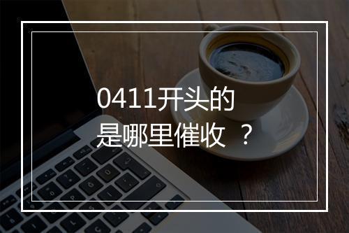 0411开头的是哪里催收 ？