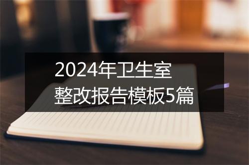2024年卫生室整改报告模板5篇