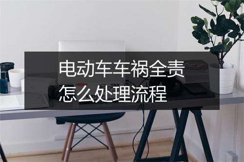 电动车车祸全责怎么处理流程