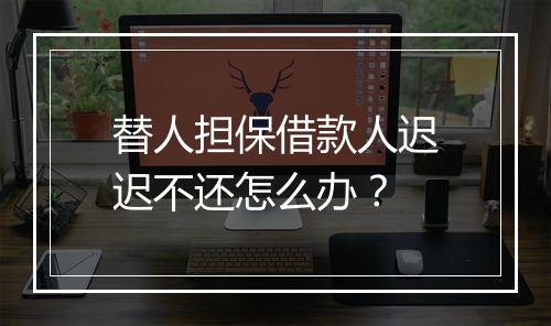 替人担保借款人迟迟不还怎么办？