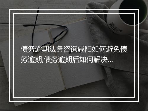 债务逾期法务咨询咸阳如何避免债务逾期,债务逾期后如何解决问题