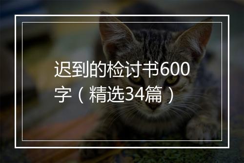 迟到的检讨书600字（精选34篇）