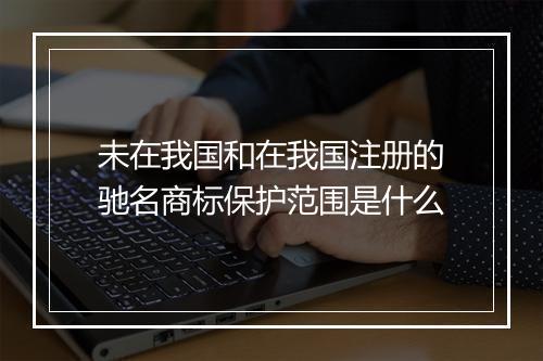 未在我国和在我国注册的驰名商标保护范围是什么