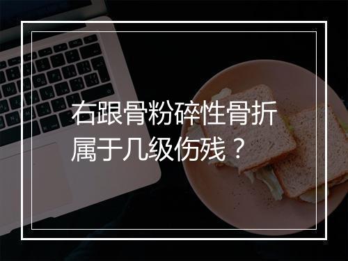 右跟骨粉碎性骨折属于几级伤残？