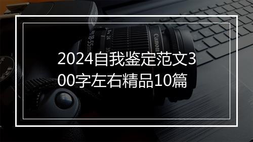 2024自我鉴定范文300字左右精品10篇